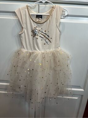 Pink & Violet Cream Colored Sequin Stars and Stripes Tutu Dress